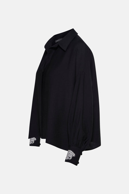 Chemise à manches longues - noir