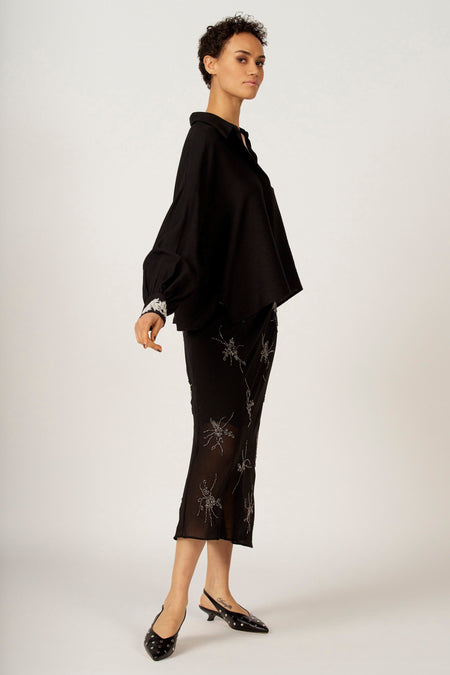 Chemise à manches longues - noir