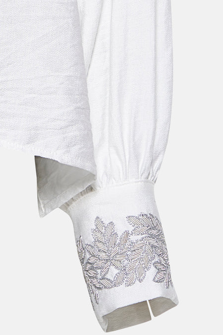 Chemise à manches longues - blanc