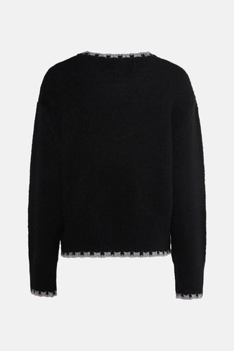 Pull à col rond - noir - Astrid Black Label