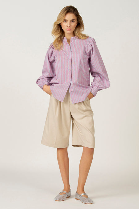 Chemise à manches longues - rose