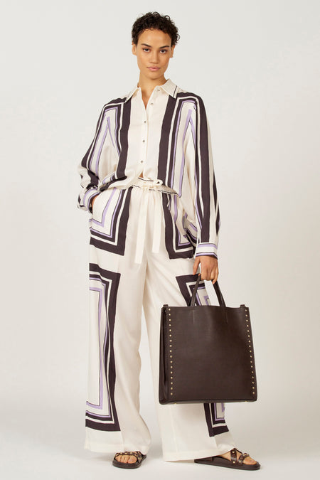 Blouse à manches longues - multicolore