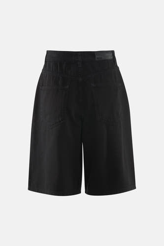 Bermuda noire Astrid Black Label, avec poches arrière et un style décontracté.