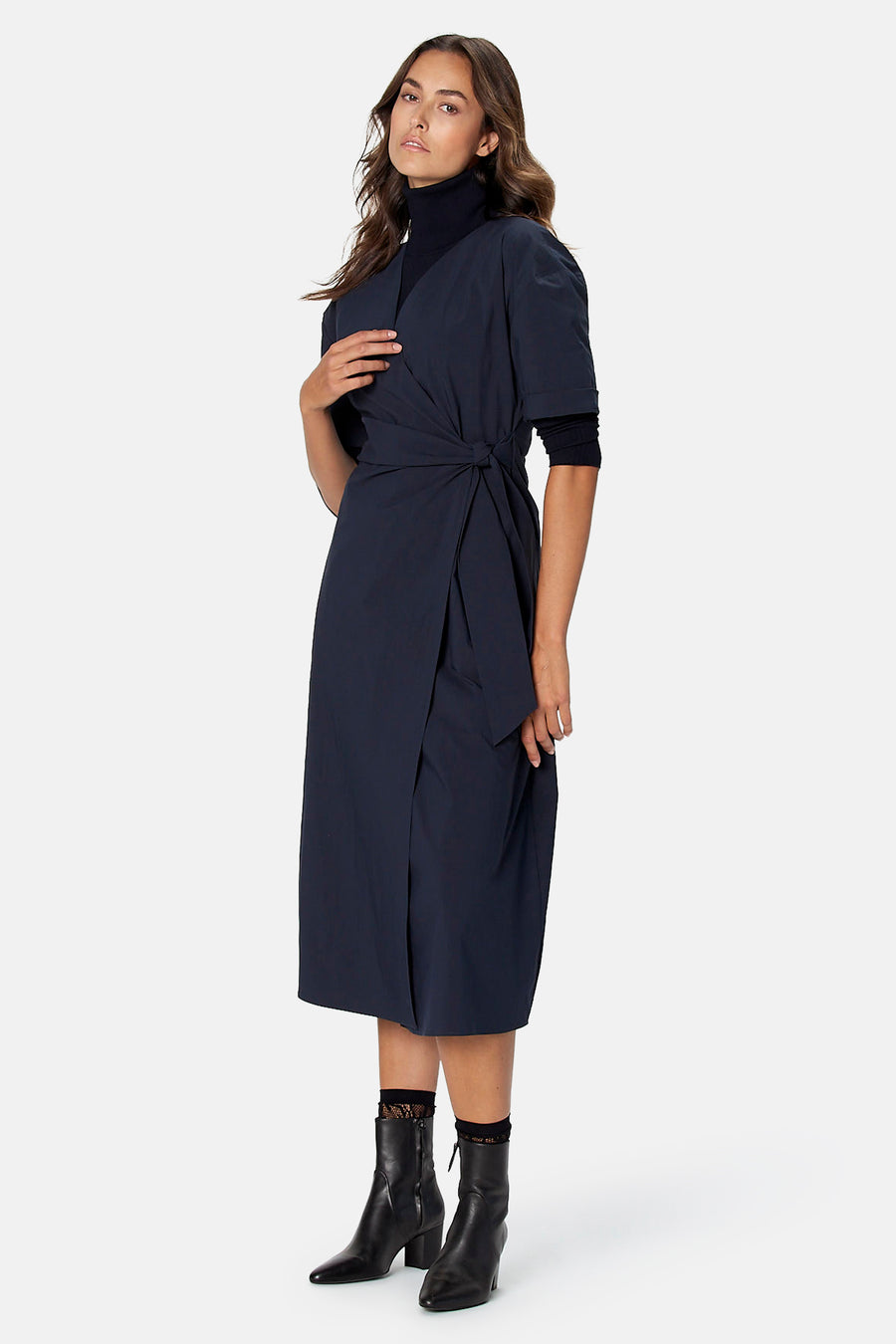 Robe à manches courtes - bleu