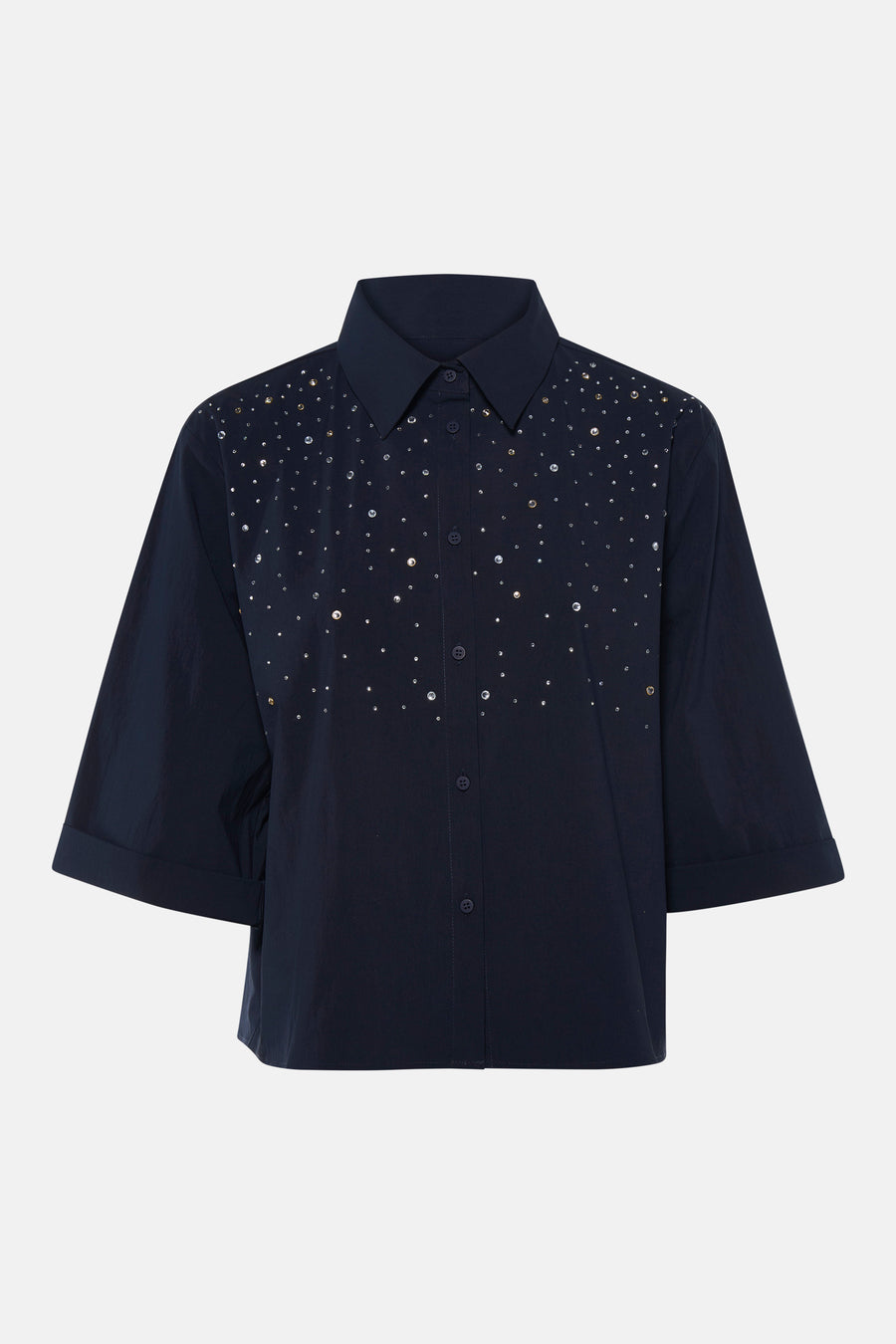 Blouse à manches 3/4 - bleu