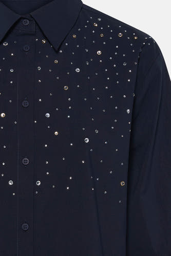 Blouse à manches 3/4 - bleu
