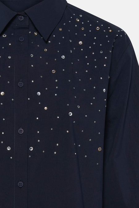 Blouse à manches 3/4 - bleu