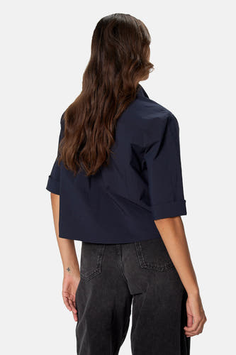 Blouse à manches 3/4 - bleu