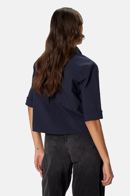 Blouse à manches 3/4 - bleu
