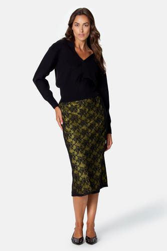 Pull col V - noir