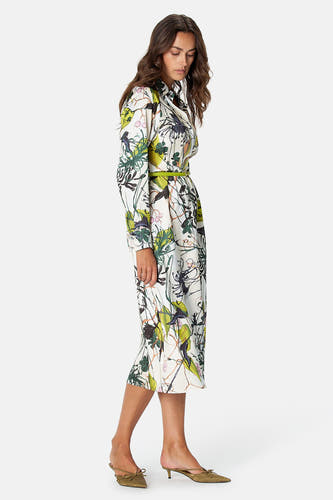 Robe à manches longues - multicolore