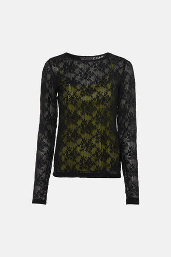 Blouse à manches longues - noir