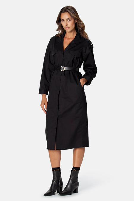 Robe à manches longues - noir