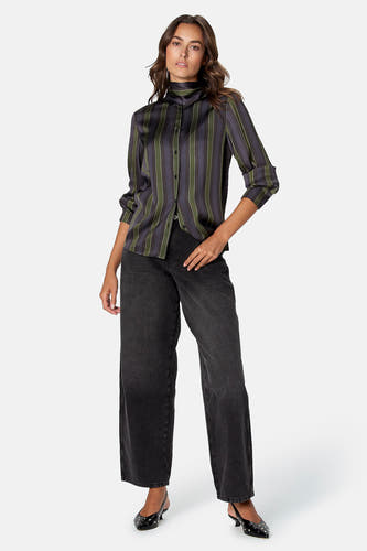 Blouse à manches longues - multicolore
