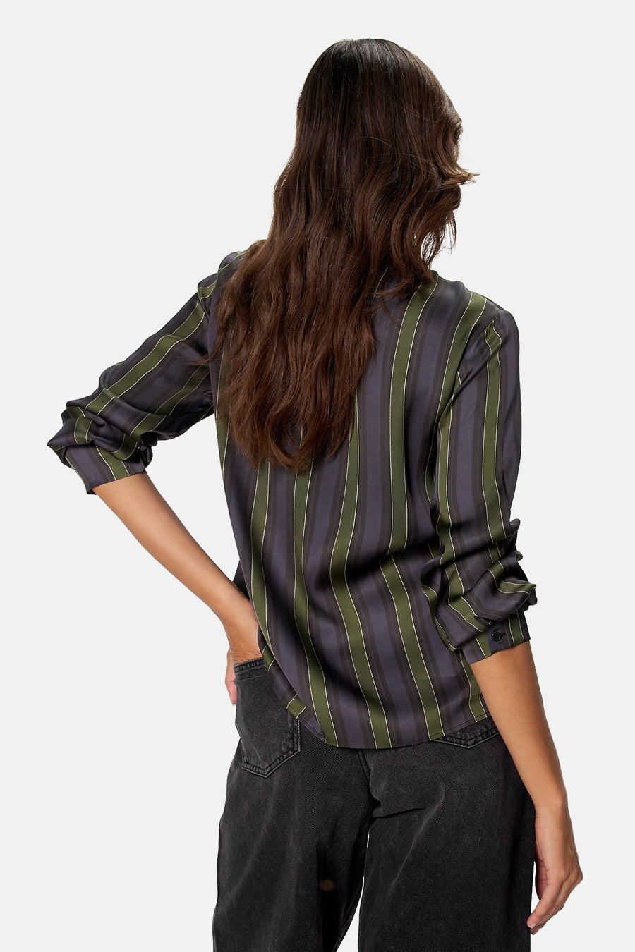 Blouse à manches longues - multicolore
