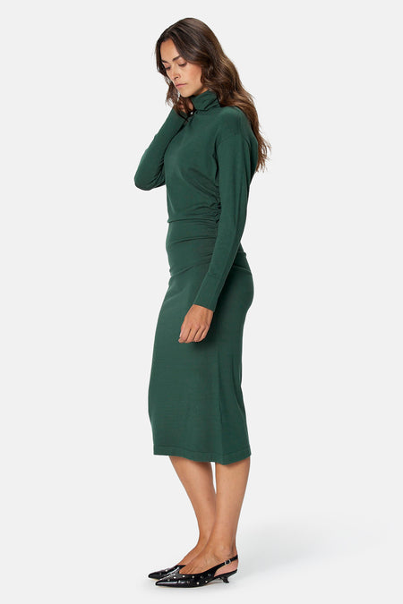 Robe à manches longues - vert
