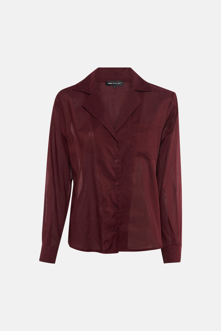 Blouse à manches longues - rouge