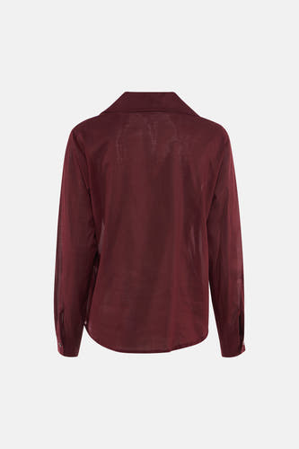 Blouse à manches longues - rouge
