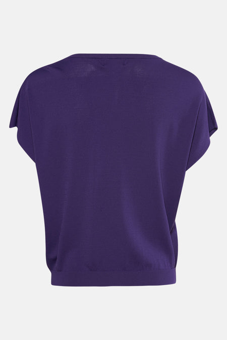 Pull à col rond - Mauve