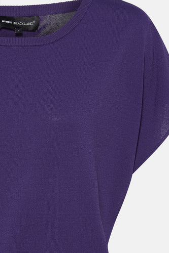 Pull à col rond - Mauve - Astrid Black Label - 4