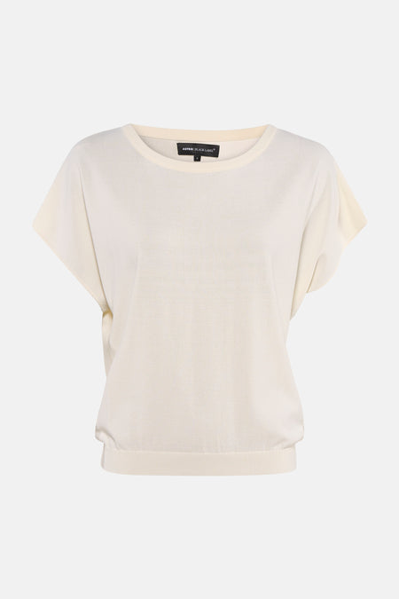 Pull col O - écru