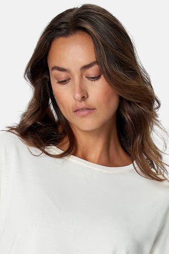 Pull col O - écru