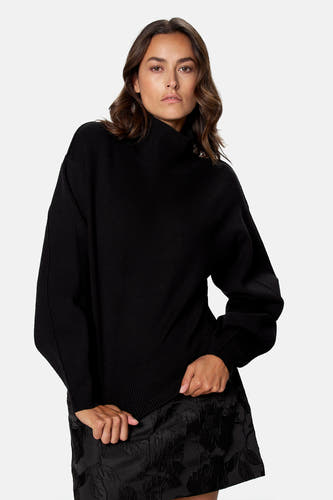 Pull à col roulant - noir