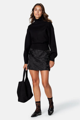 Pull à col roulant - noir