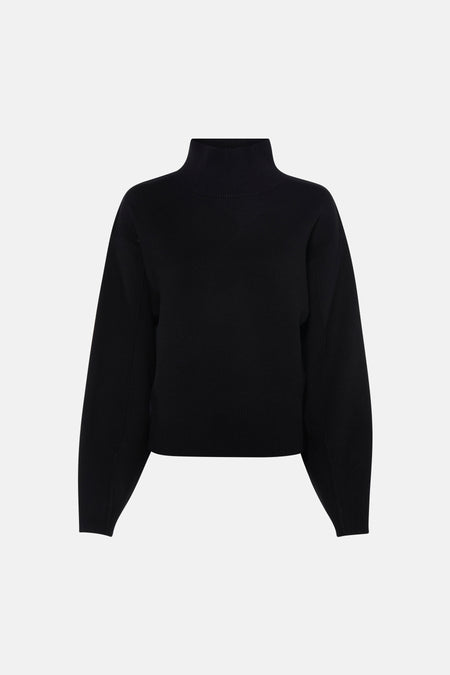Pull à col roulant - noir