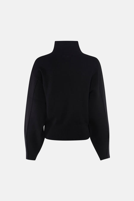 Pull à col roulant - noir