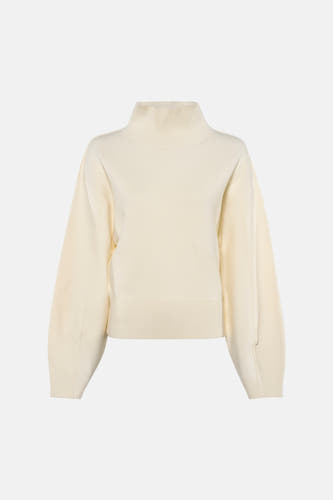 Pull à col roulant - écru