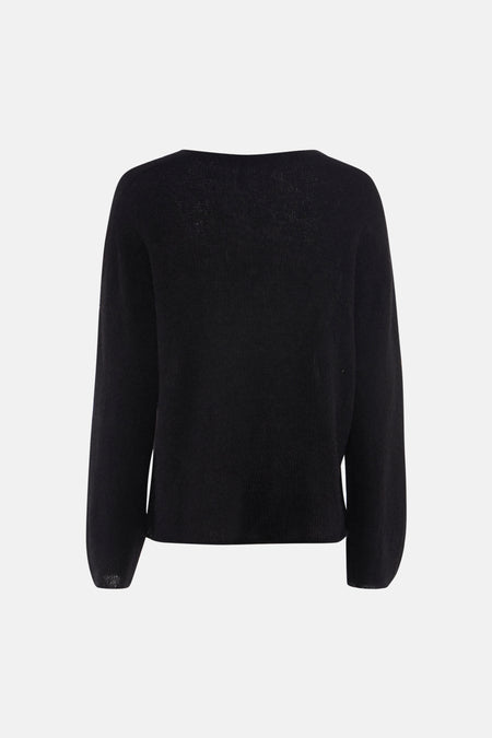 Pull col O - noir