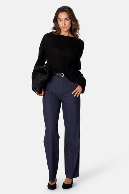Pull col O - noir