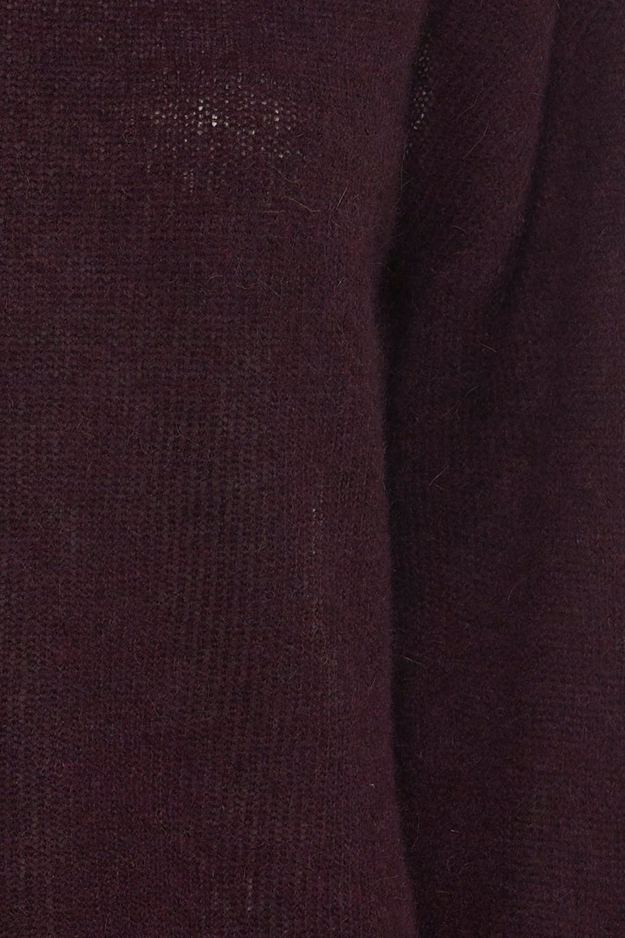 Pull col O - Bordeaux