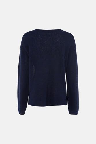 Pull col O - bleu