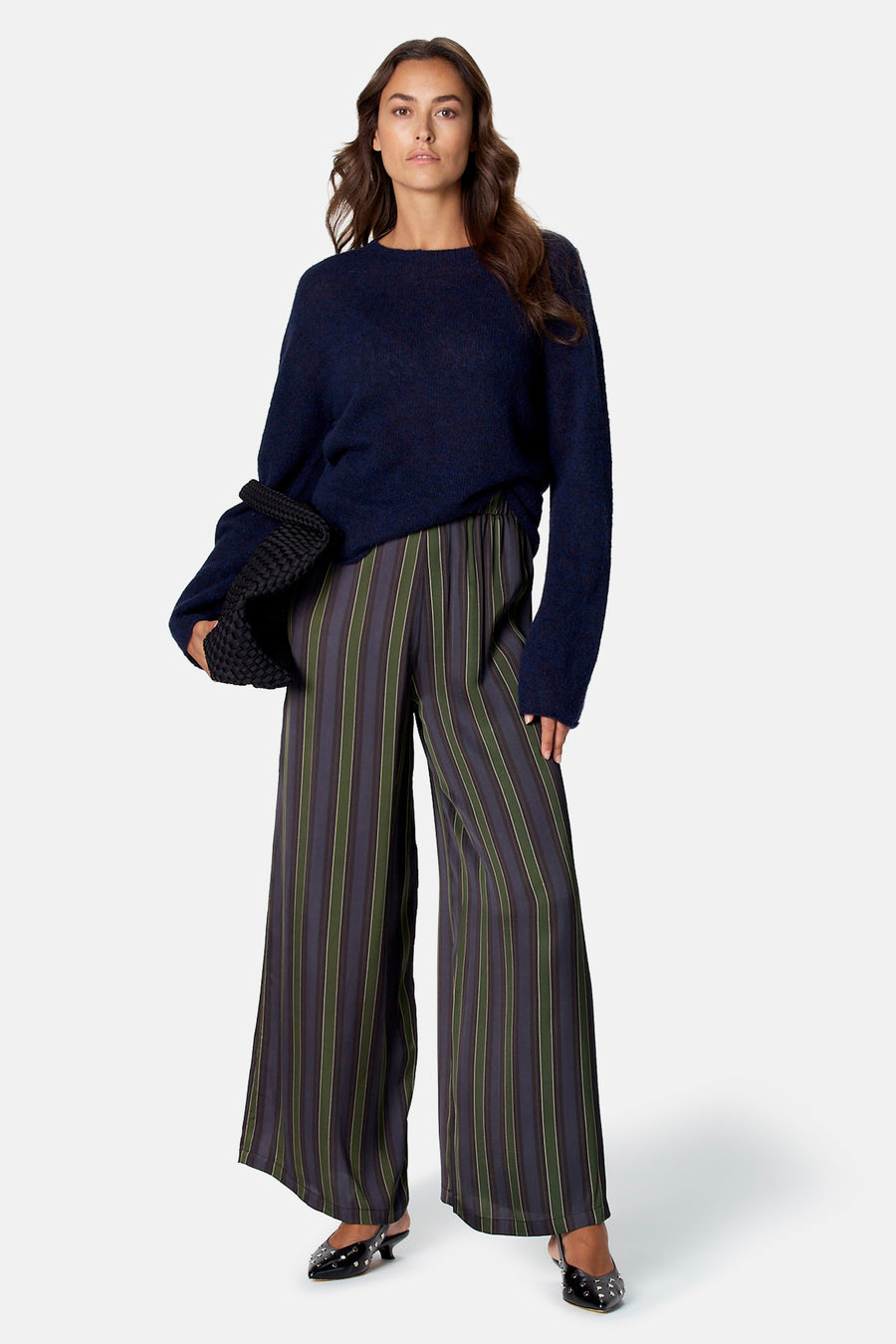 Pull col O - bleu