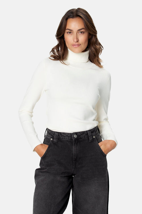 Pull col roulé Écru - Astrid Black Label