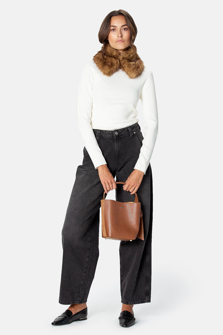 Pull col roulé Écru - Astrid Black Label