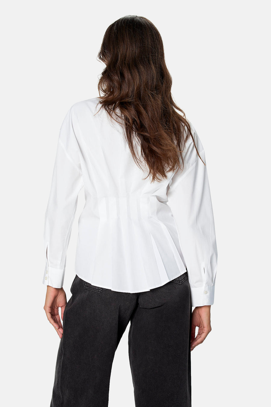 Chemise à manches longues - blanc