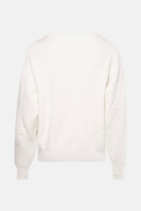 Pull col O Blanc - HAILYS