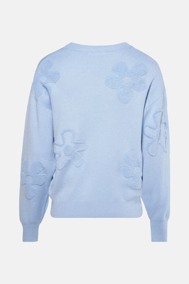 Pull à col rond - bleu