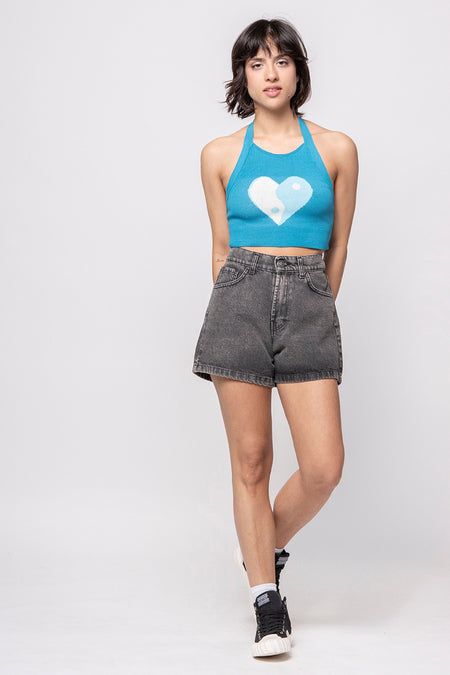 Top (sans manches) Bleu - KAOTIKO