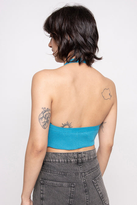 Top (sans manches) Bleu - KAOTIKO
