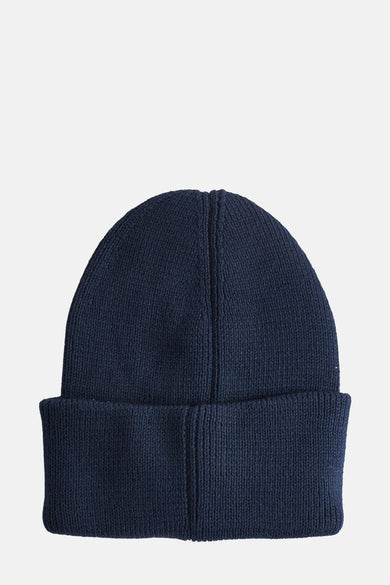 Casquette bleue de TOMMY JEANS, avec une texture rayée et un bord replié.