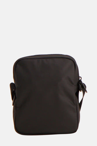 Zwarte schoudertas van TOMMY JEANS, met verstelbare riem en een eenvoudig ontwerp.