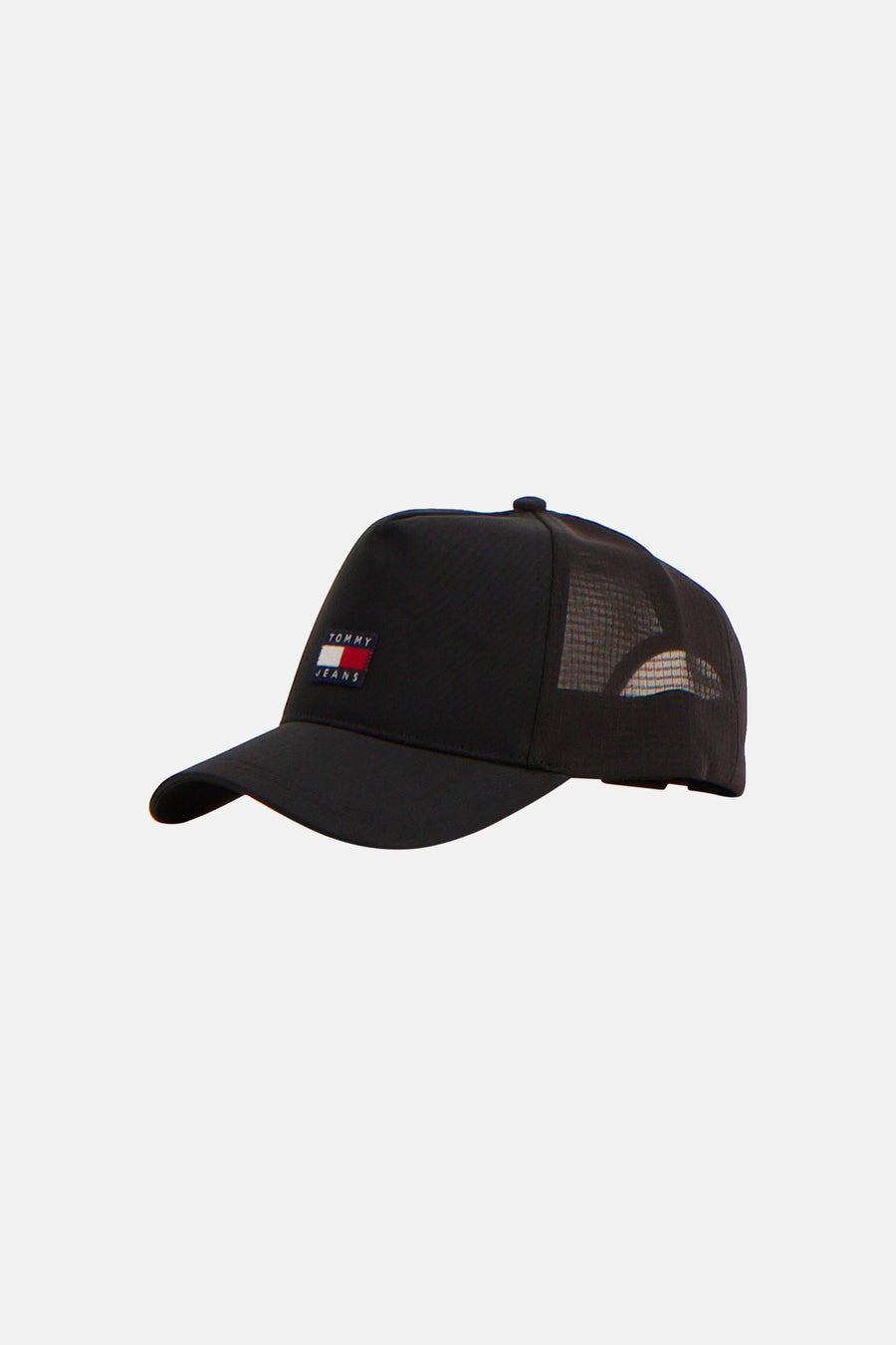 Casquette noire Tommy Jeans avec un dos en maille.