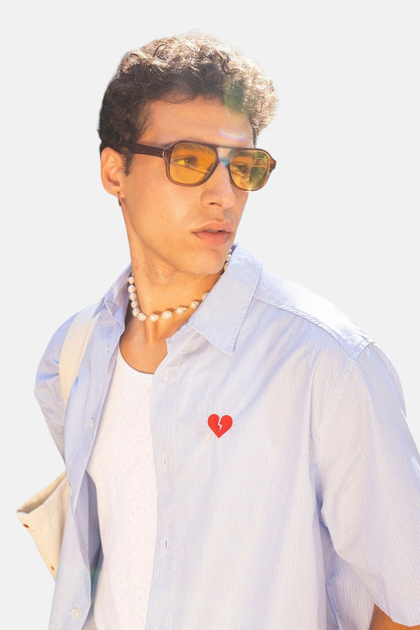 Chemise (manches courtes) Blanc - KAOTIKO