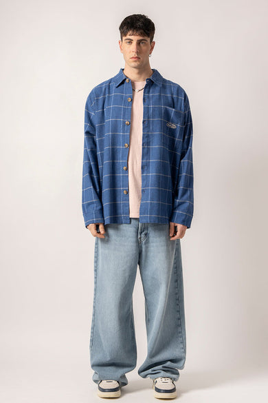 Chemise à manches longues - bleu