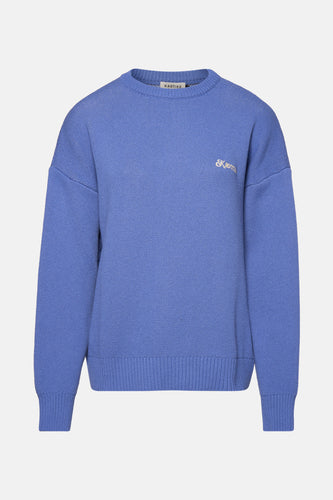 Pull à col rond - bleu