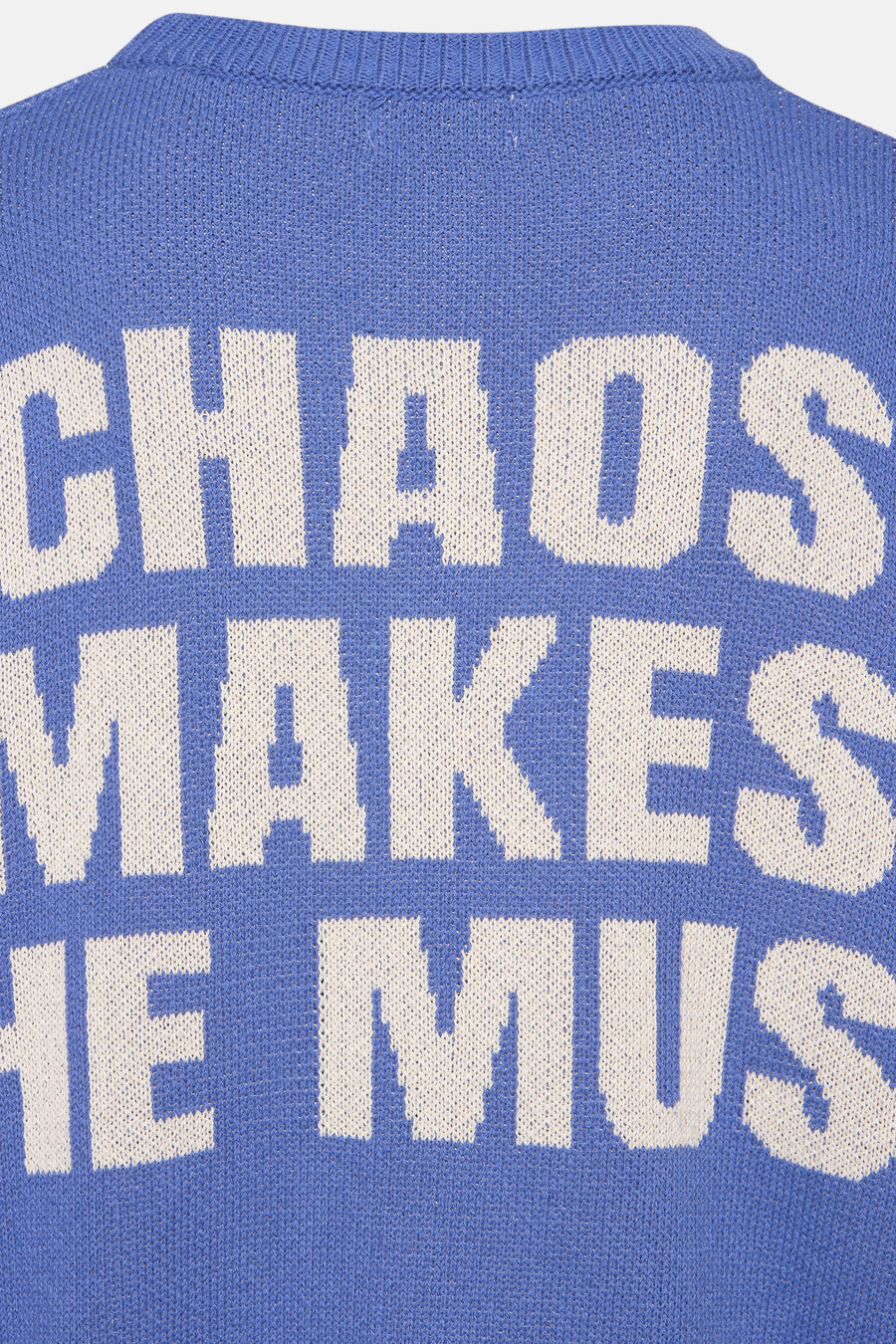 Pull à col rond - bleu - KAOTIKO